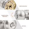 GOBEKOR 1 Pack Privacy Door Knobs Interior Brushed Nickel Bedroom Door Knobs Stainless Steel Door Handles Interior Door Knobs with Lock