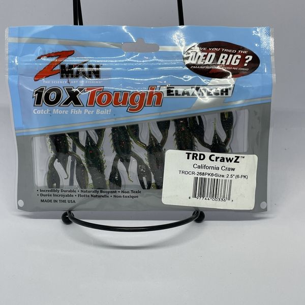 6 Pack ZMan TRDCR-18PK6 Realistic Ned Rig Fishing Lures Crawfish Bass Bait 2.5