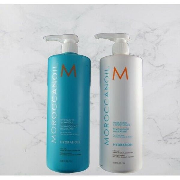 New Moroccanoil Hydrating Shampoo & Conditioner Set 33.8 oz/ 1L Combo Set