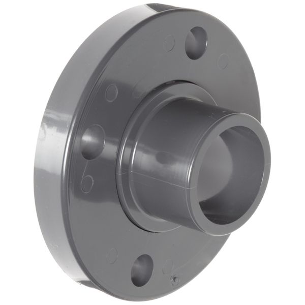 Spears 856 Series PVC Pipe Fitting, Van Stone Flange, Class 150, Schedule 80, 3/4" Spigot