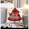 4 Pcs/ Set Christmas Decorative Pillowcases 17.7 X 17.7 In