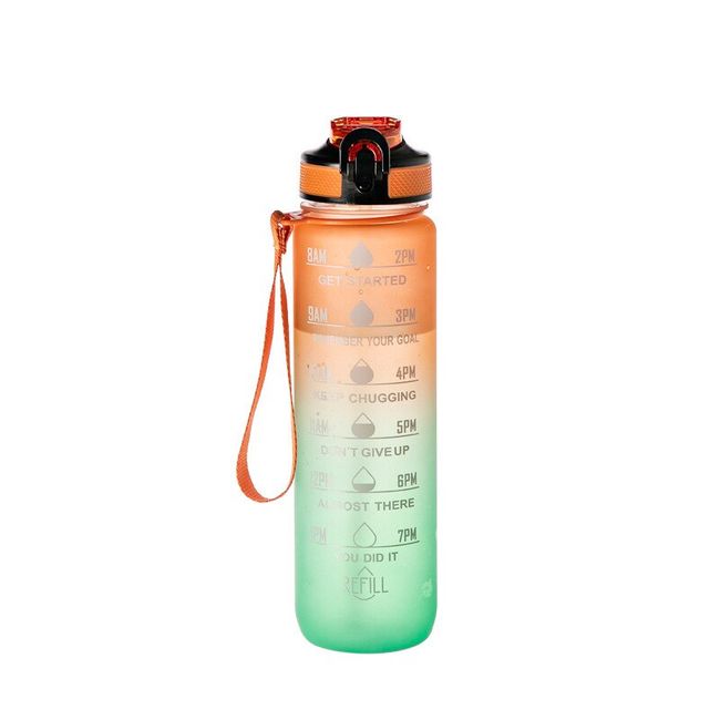 1 Liter Water Bottle Motivational Sport Water Bottle Leakproof Cups Bottles  Drinking Outdoor Travel Gym Fitness Jugs For Kitchen