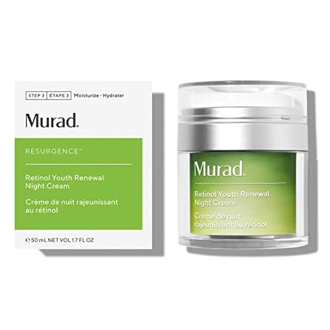 Murad Resurgence Retinol Youth Renewal Night Cream – Anti-Aging Face Cream for Lines and Wrinkles – Hydrating, Firming and Smoothing Skin Care Treatment, 1.7 Fl Oz