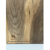 Unfinished Solid Walnut Cutting Board with Drip Ring 3/4” X 10 X 18 M Monogram