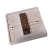 ÉABCON 1 GANG Curved Edge Light Switch, Single Pole, Stylish and Robust, White