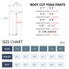 BUBBLELIME 29"/31"/33"/35" 4 Styles Women's High Waist Bootcut Yoga Pants - Out Pockets_Black XL-33 Inseam