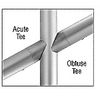 CRL A19AT29 Satin Anodized ACRS Acute 29 Angled Tee Adaptor
