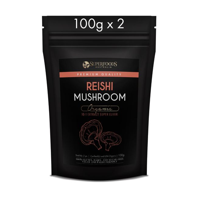 Organic Reishi Mushroom 10:1 Extract Powder 250g (Ganoderma lucidum)