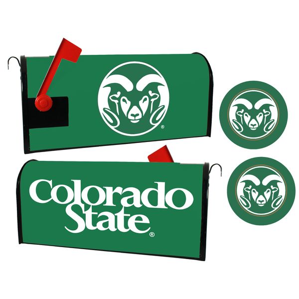 Colorado State Rams Magnetic Mailbox Cover & Sticker Set Officially Licensed Collegiate Product