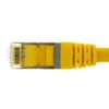 NavePoint Ethernet Patch Cable CAT6A, S/FTP, 26AWG, 2 Ft, 5 Pack, Yellow