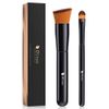 DUcare Popular Makeup Brush, Foundation Brush, Concealer Brush, Skin-Friendly, Made with Top Grade Taklon, for Base Makeup That Won't Crumble (Set of 2)