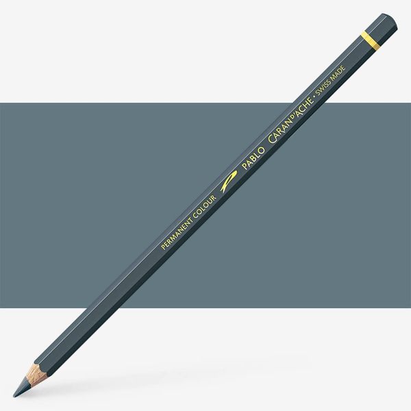 Caran d'Ache : Pablo Coloured Pencil : Greyish Black 008