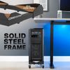 VIVO Black Premium Large PC Cart, CPU Rolling Stand, Adjustable Computer Trolley
