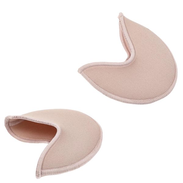 Qianyu 1 Pair Ballet Shoes Toe Pads Dance Toe Covers Protectors Women Fabric Pointe Sock High Heels Foot Care Caps Insoles Half Pads Relief Forefoot Pain Wrapped Dance Shoe Pouches