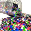 Multi-Coloured Square Confetti Jar