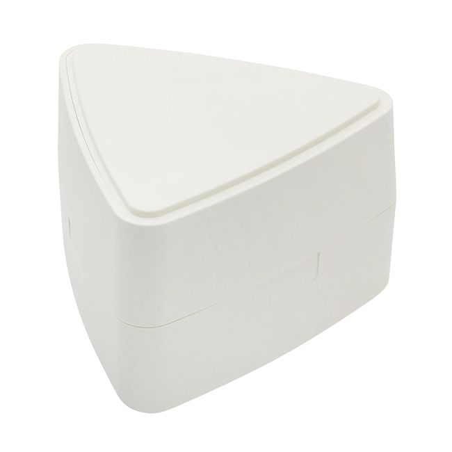 GEL-COOL 0101-0256 Triangle Triangle Rice Ball Case, Includes Ice Pack, 1 Piece, Milk White, W4.1 x D3.7 x H2.6 inches (10.3 x 9.5 x 6.6 cm), Mini Lunch Box, One Touch Open/Close, White, Made in Japan