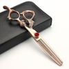 6 Inch Hair Cutting Scissors Set, Hair Scissors, Thinning Scissors, Rose Gold 440c