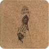 'Henna Tattoo Hands' Square Cork Trivet/Pot Stand (TR00026504)
