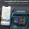 Bluetooth V5.0 FM Transmitter Wireless Car Adapter Screen QC3.0 Fast Charger