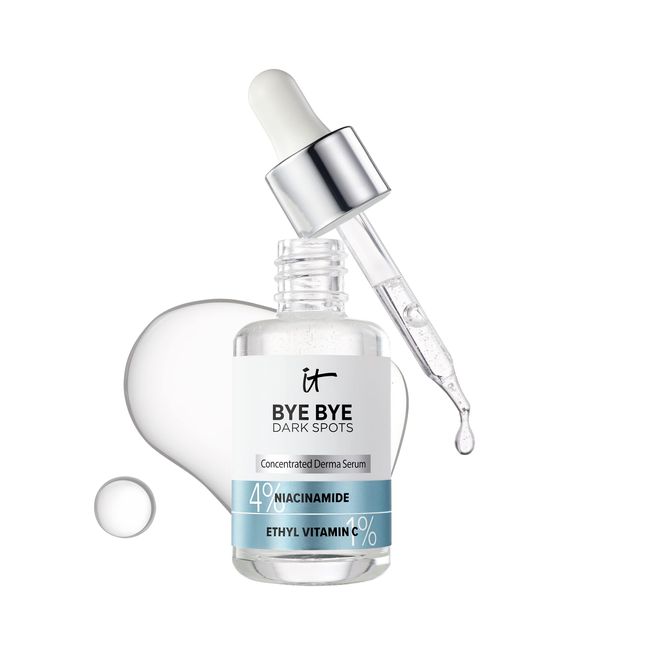 IT Cosmetics Bye Bye Dark Spots 4% Niacinamide Serum - Visibly Reduces Dark Spots & Improves Skin Clarity In 8 Weeks - With 1% Ethyl Vitamin C - For All Skin Types - 1 fl oz