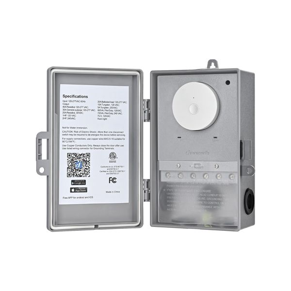 DEWENWIL WiFi Pool Pump Timer, Wireless Controller Timer for Pool, Water Heater,