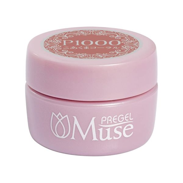 PREGEL Muse PGU-P1000 Color Gel, Koakuma Coral, 0.1 oz (3 g)