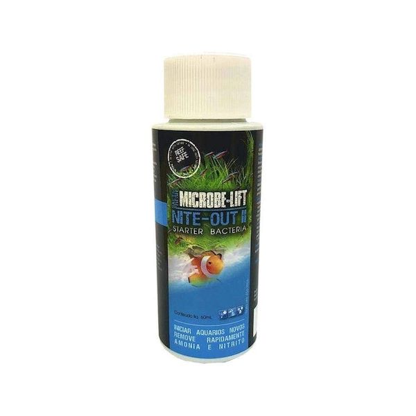 MICROBE-LIFT NITEH04 Nite-Out II Aquarium and Fish Tank Cleaner for Rapid Ammonia and Nitrite Reduction, Freshwater and Saltwater, 4 Ounces