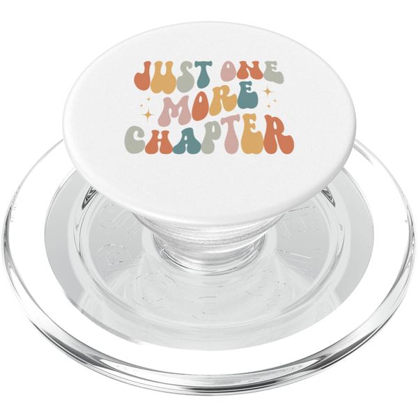 Just One More Chapter vintage lover book reader PopSockets PopGrip for MagSafe