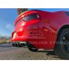 For 15-Up Dodge Charger Base | SRT MATTE BLACK Rear Bumper Quad Exhaust Diffuser