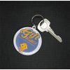 Gift Insanity I IDENTIFY AS A DOG - WHITE BACKGROUND- LARGE 58mm ROUND KEYRING