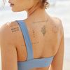 Realistic Temporary Tattoos - 60 small removable tattoos, 30 inspirational quote tattoos, 30 wildflower incline, plant flower leaf tattoo stickers for women