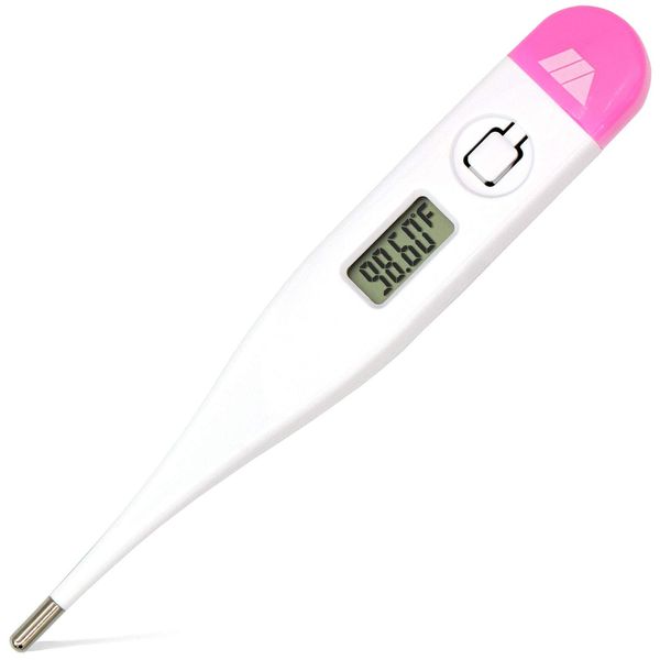 MABIS Digital Basal Body Thermometer for Ovulation Tracking, Fertility, Period Tracking and Natural Family Planning with Beeper and Memory, Oral Use Only