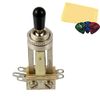 Switchcraft EP-4367-000 Straight Toggle Switch Bundle with Fender Picks and Austin Bazaar Polishing Cloth