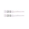 Set of 24 for beautiful legs and coordination! Toenails, Silver White, Fake nails