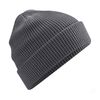Beechfield - Double Layer Knit - Organic Cotton Waffle Beanie - Black