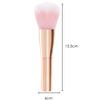 TRIXES Powder Brush - Blusher Blush -Professional Cosmetic Make Up Brush - Beauty Blender - Flawless Full Coverage - for Face Cheeks & Jawline - Rose Gold