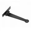 Black Iron T Strap Hinge 9" Modern Decorative Outdoor Bean Tee Hinge with Screws