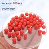 uxcell 100pcs PP Plastic Bearing Balls 8mm Solid Plastic Balls, Precision Bearing Ball, Red