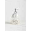 Mud Pie, White, 5" x 4 1/4" Happy Sponge Soap Pump
