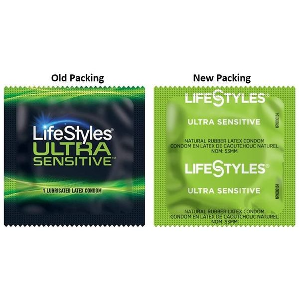 55 CT LifeStyles Ultra Sensitive Condoms