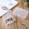 LJY 28 Pieces Mixed Sizes Rectangular Empty Mini Plastic Storage Containers with Lids for Small Items and Other Craft Projects (Clear)