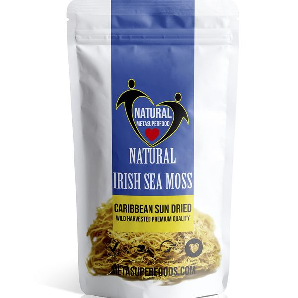 Sea Moss Wild Harvested 100g | Premium Quality | Sun Dried | Caribbean Sea Moss | UK Made | Vegan | Non GMO | Gluten Free | Natural Vitamins & Minerals