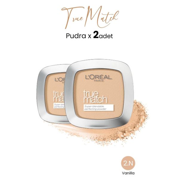 Loreal Paris True Match Pudra 2.N Vanilla x 2 adet