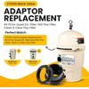 270100 Black Pool Valve Adaptor Replacement Kit Pentair Quad and FNS Plus Pool