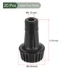 YOKIVE 20 Pack Replacement Lamp Turn Knob, ON/Off Light Turn Knobs | 20mm Length Socket Extensions Great for Fans Switch Fixtures(Black)