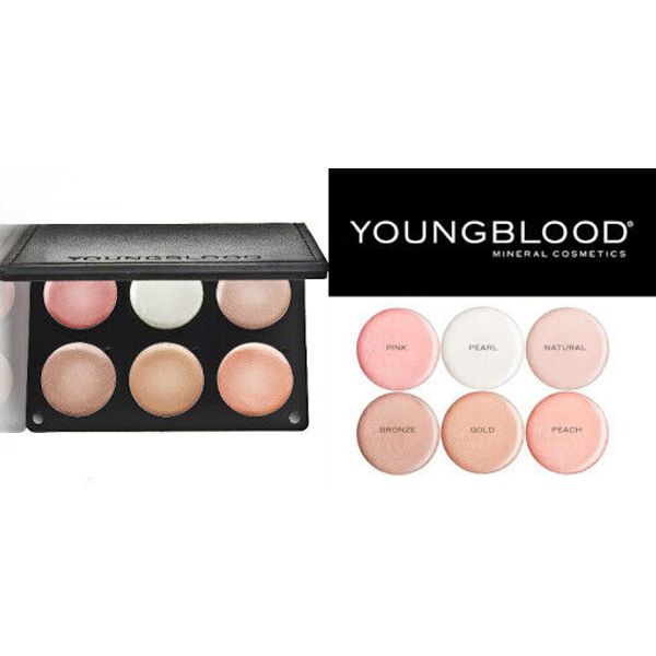 Youngblood Illuminate Palette Highlighter Glow Cosmetics Face Makeup 6 Shades