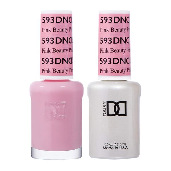 DND Duo Gel & Nail Polish Set - Pink Beauty 593-2x15ml