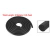 Foam Rubber Seal Weather Strip 14mm Diameter 9.8ft Black