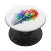 RAINBOW WATERCOLOR CANDY BRUSH MULTICOLOR PopSockets Swappable PopGrip
