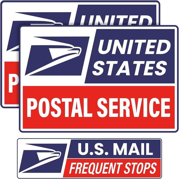 (3 Pack) Professional (Original) U.S. Mail Delivery Driver Magnetic Signs NEW